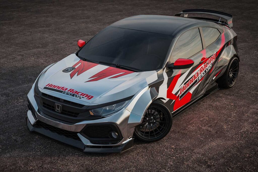690kW Honda Civic drift car SEMA 2019