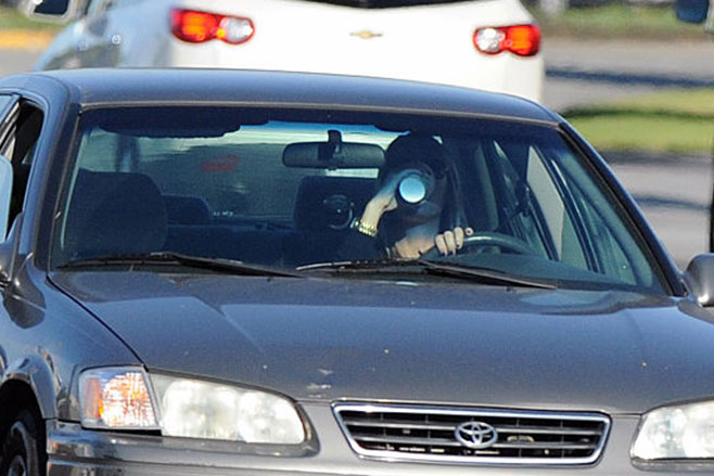 drinking while driving