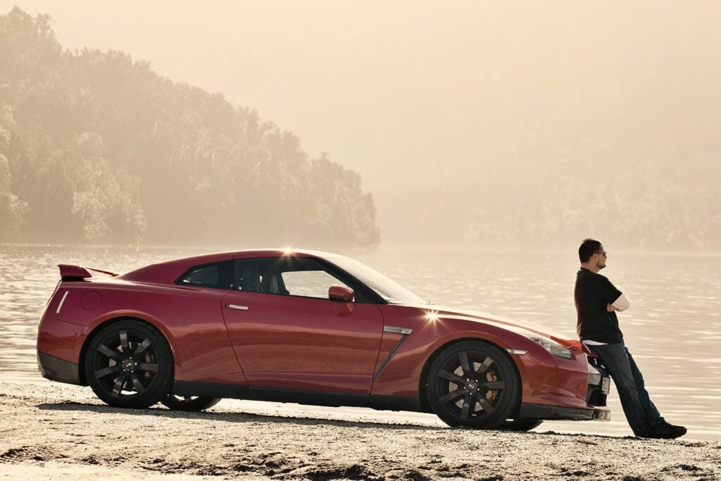 Nissan GT-R in the Shaky Isles