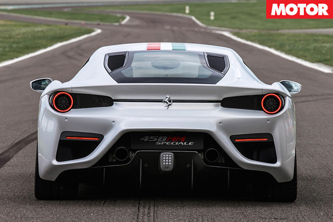 Ferrari 458 MM Speciale rear