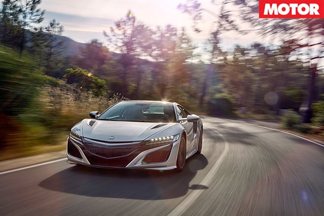 Honda NSX driving front