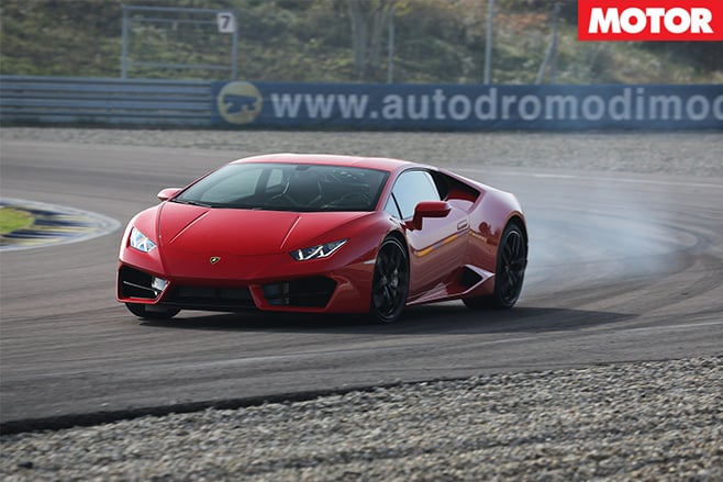 Lambo drifting