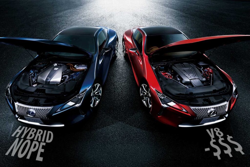 LCT cut V8 prices not hybrids