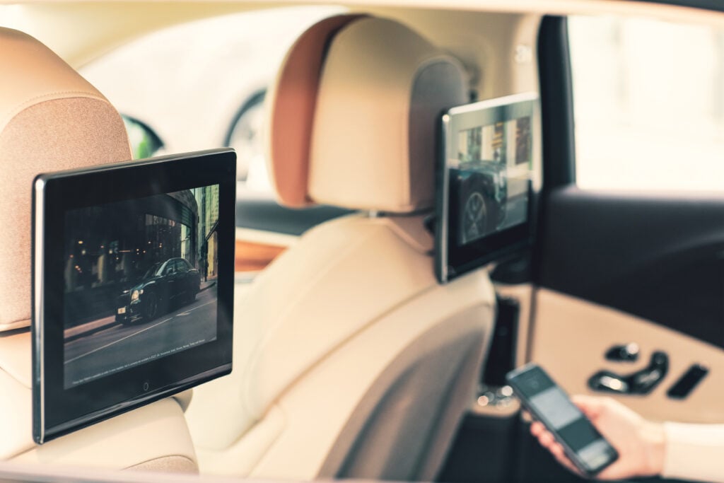Bentley rear seat entertainment