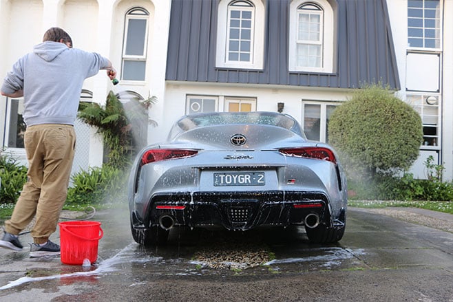 Toyota Supra GT wash