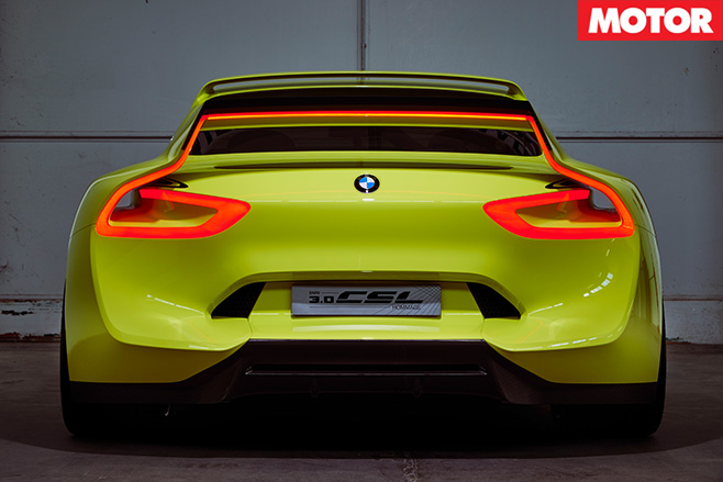 BMW CSL Hommage Concept rear spoiler lights