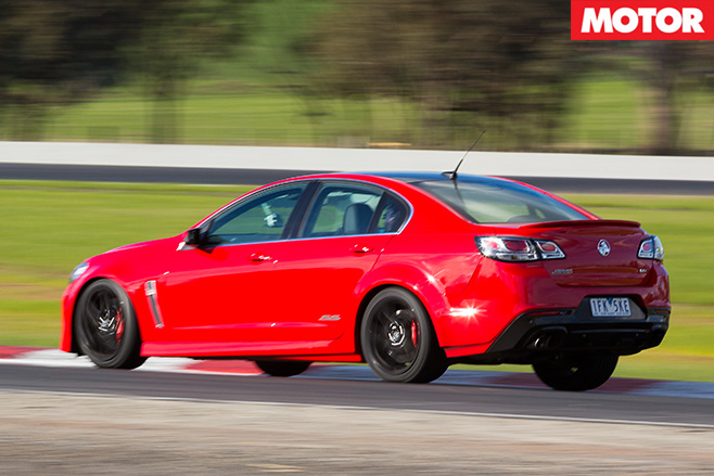 Holden SS-V redline rear driving