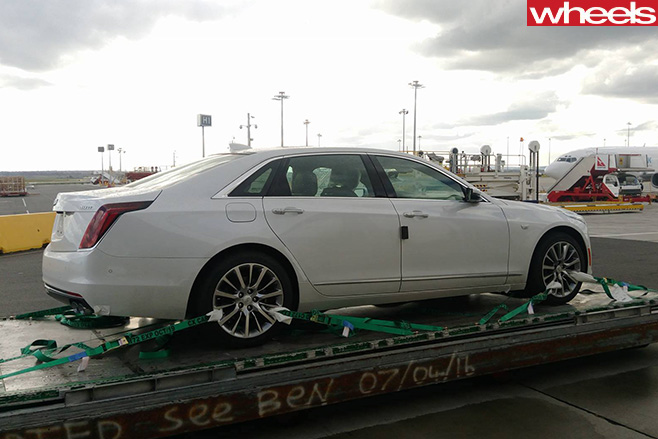 White -Cadillac -CT6-rear