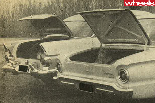 1960-Ford -Falcon -and -Holden -FB-boot