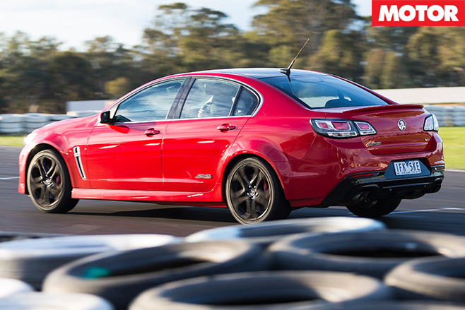 Holden SS-V redline rear driving