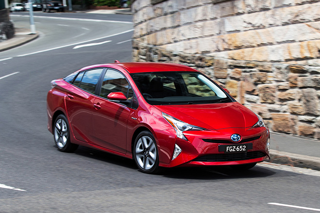 Toyota Prius driving