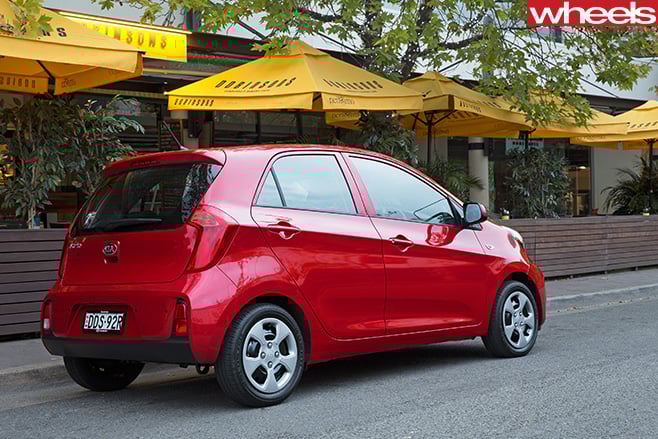 Kia -Picanto -red -rear