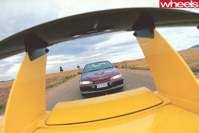 Ford -Falcon -GT-EL-looking -out -over -GTS-R-wing