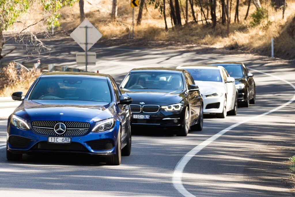 Jaguar XE S vs BMW 340i vs Mercedes AMG C43 vs Audi S4 comparison