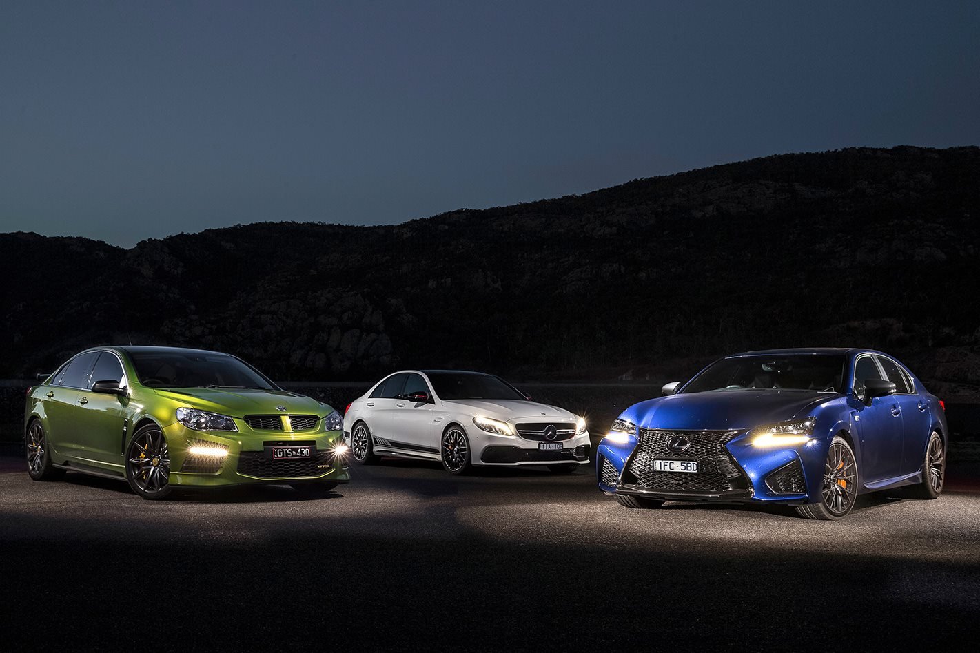 HSV GTS vs Mercedes-AMG C63 S vs Lexus GS F