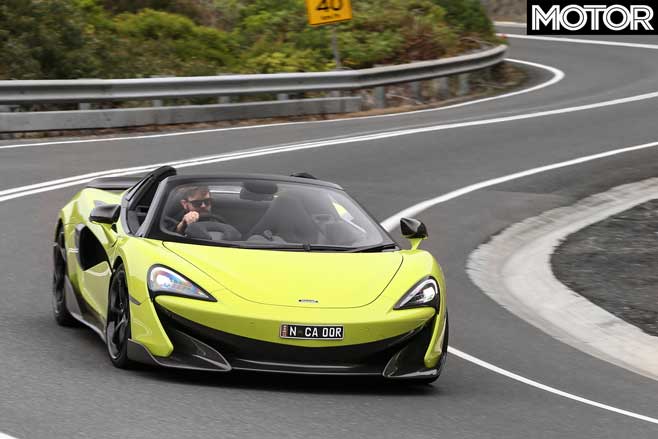 2019 McLaren 600LT Spider handling cornering