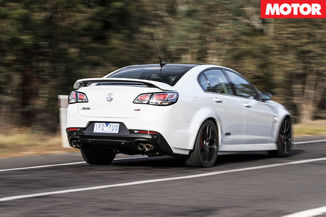 Holden commodore SS-V redline driving