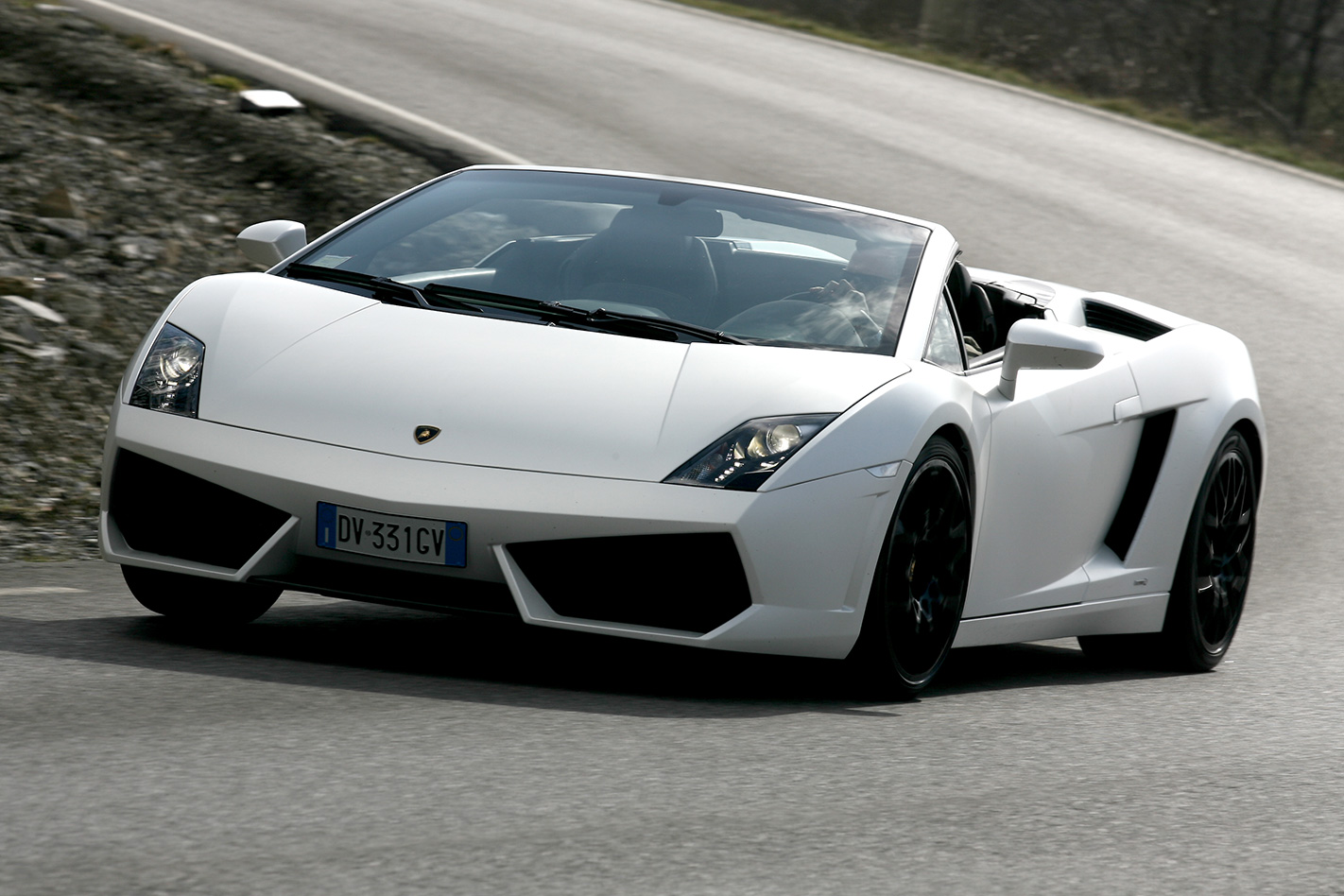 Lamborghini Gallardo Spyder driving
