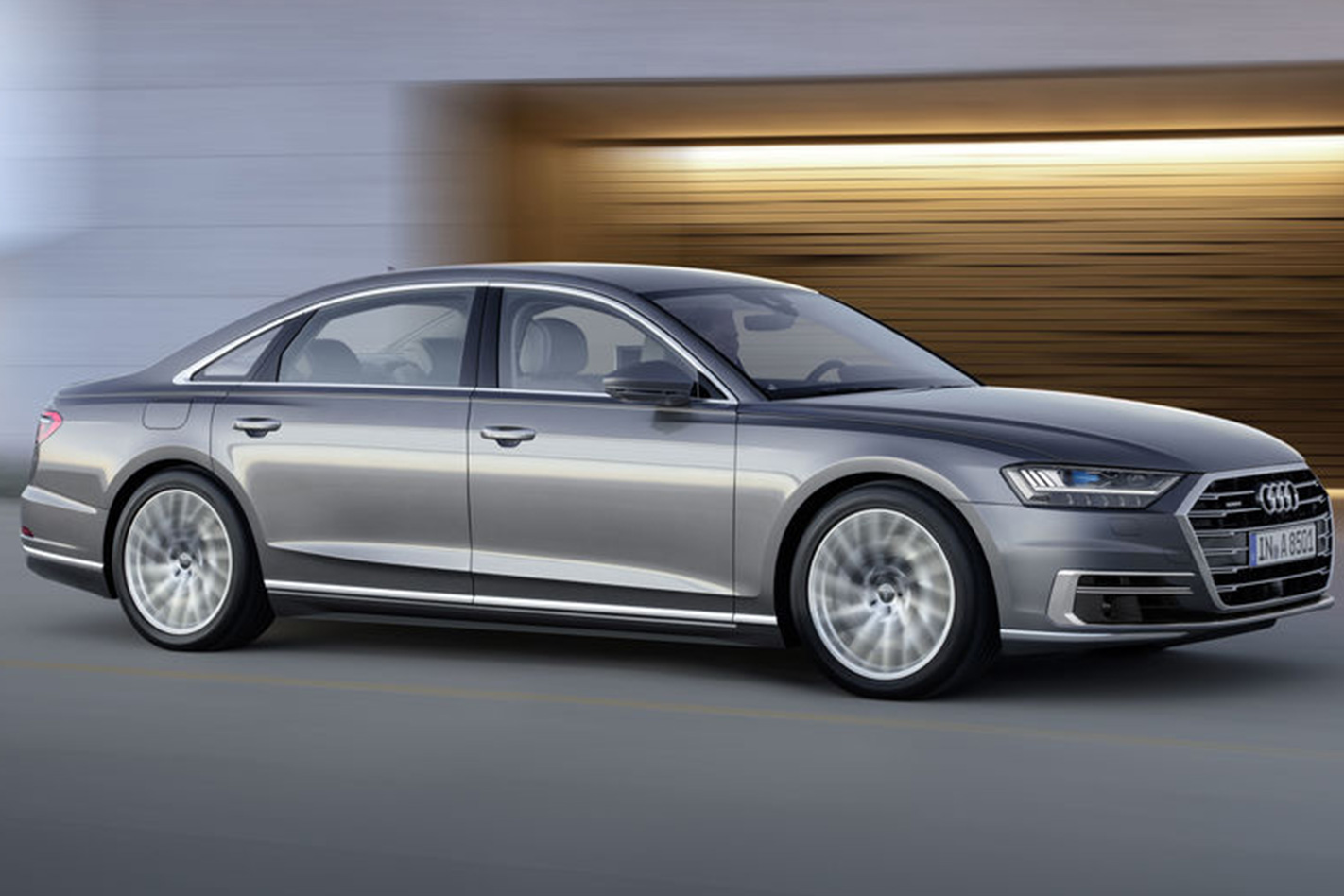 2018 Audi A8 side profile