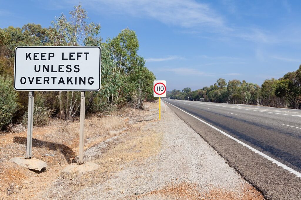 Nevada makes it illegal to travel slowly in the fast lane