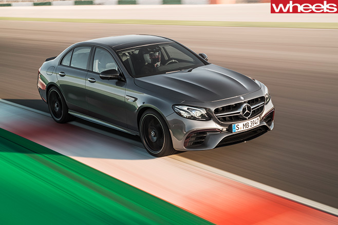 Mercedes -AMG-E63-driving -front -side -track