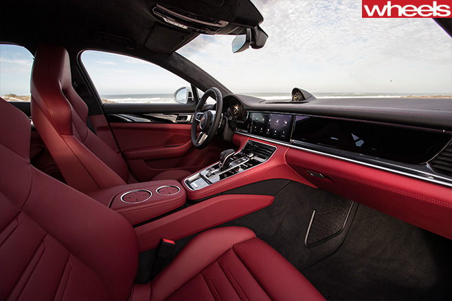 Porsche Panamera E-Hybrid Interior Red Front