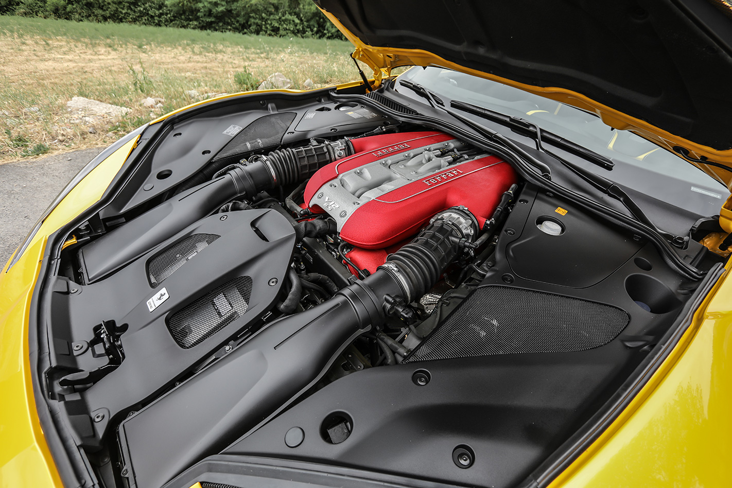 2018 Ferrari 812 Superfast bonnet up.jpg