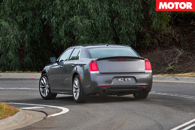 Chrysler 300 SRT rear driving