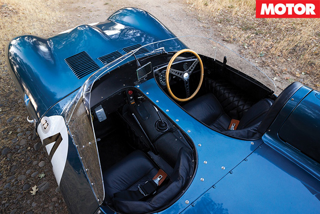 Jaguar d-type top view