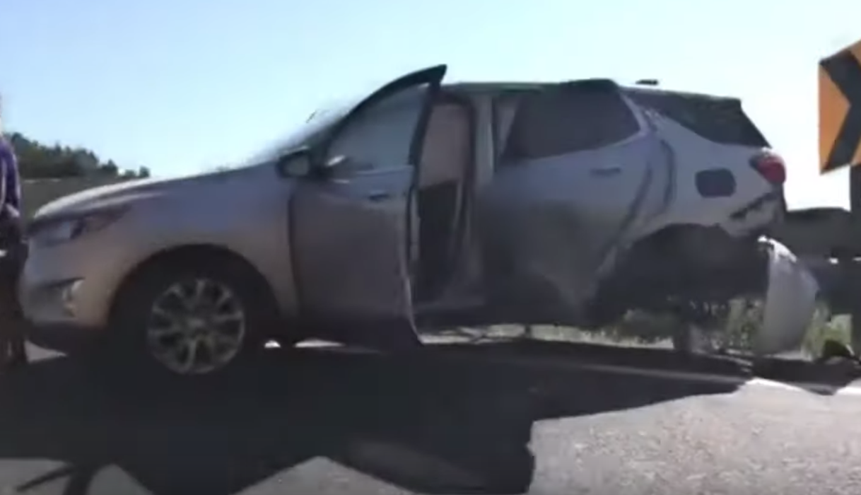 Crashed Chevrolet Corvette C8