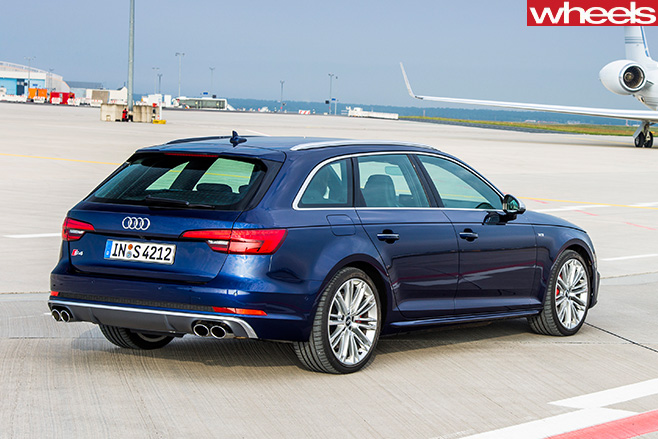 Audi -S4-wagon -rear -side