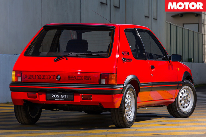Peugeot 205 GTI sells for 53K rear