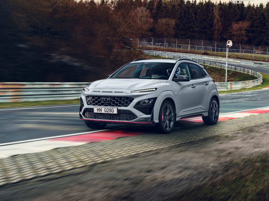 Hyundai Kona N on track