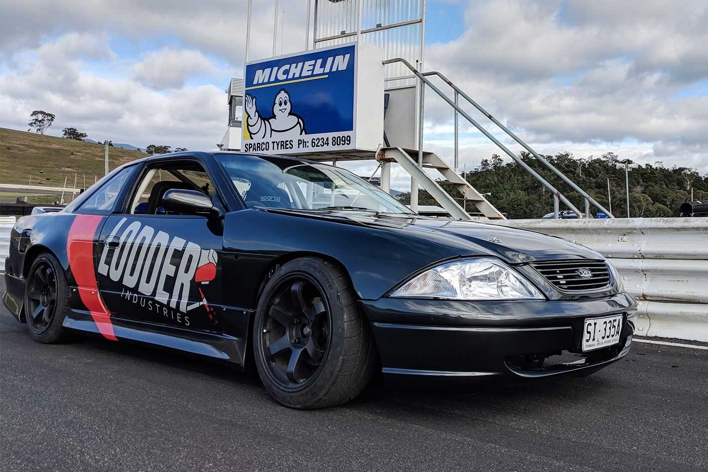 Nissan Silvia S13 drift car AU Falcon front