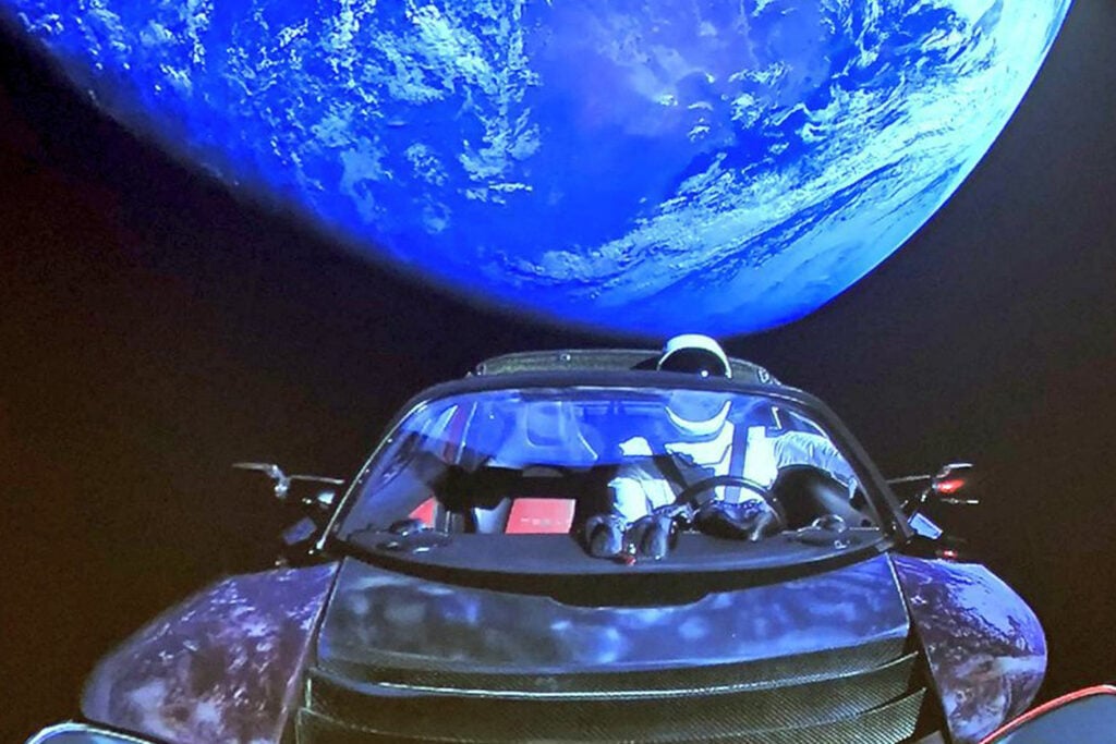 Tesla Still In Space Elon Musk sends Tesla Roadster into space