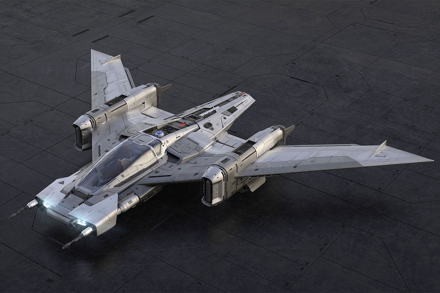 Porsche Tri-Wing 91x Pegasus starfighter
