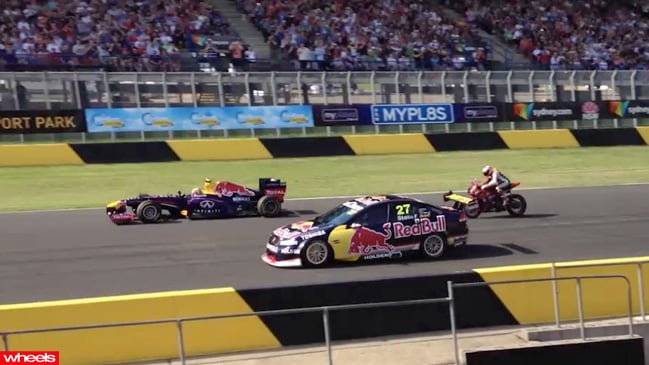 F1 v V8 Supercar v Supercar, Mark Webber, Jamie Whincup, Casey Stoner, Sydney Motorsport Park today, top gear festival, 2013