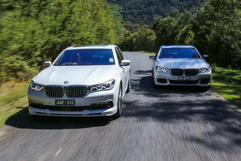 BMW M70 v Alpina B7