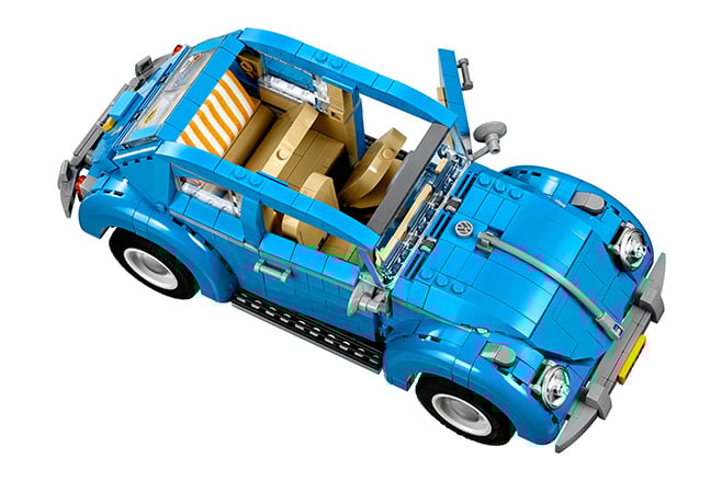 Volkswagen Beetle made of Lego top