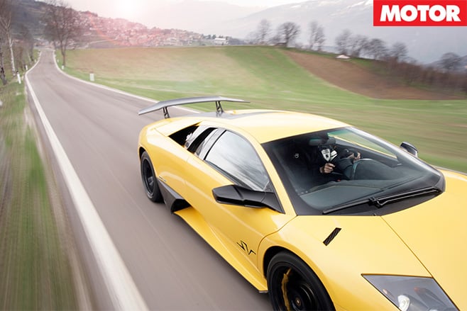 Driving the lambo