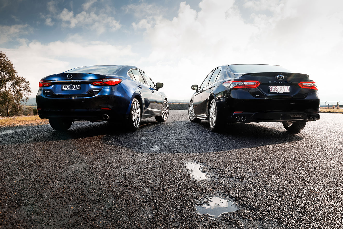 Mazda 6 GT vs Toyota Camry SL V6 Rear