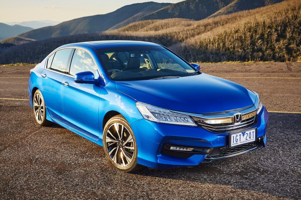 Honda Accord Blue front side dark