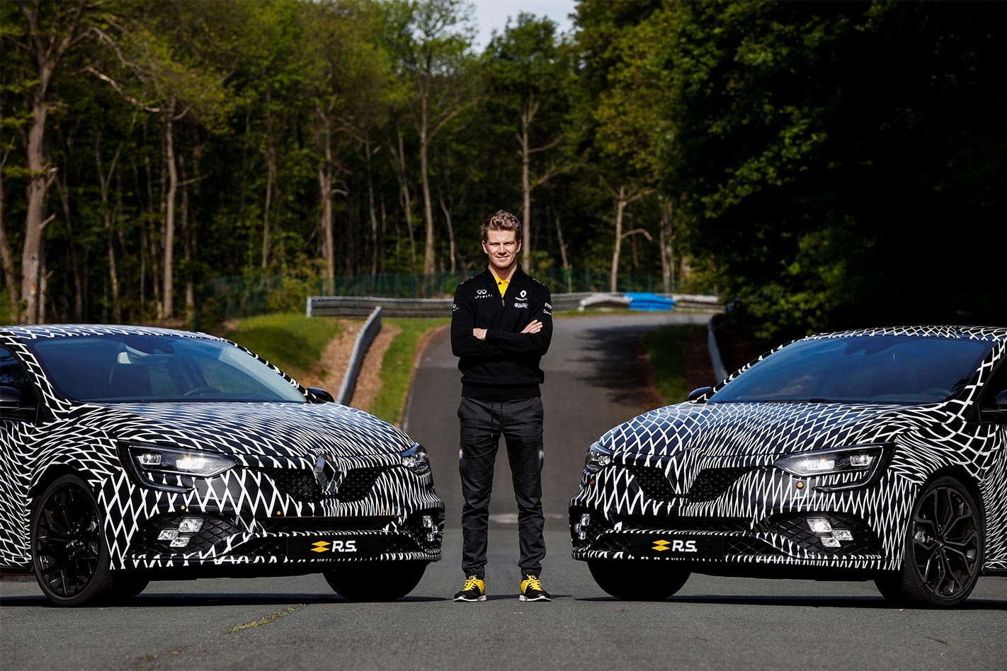 nico hulkenberg two renault megane rs1