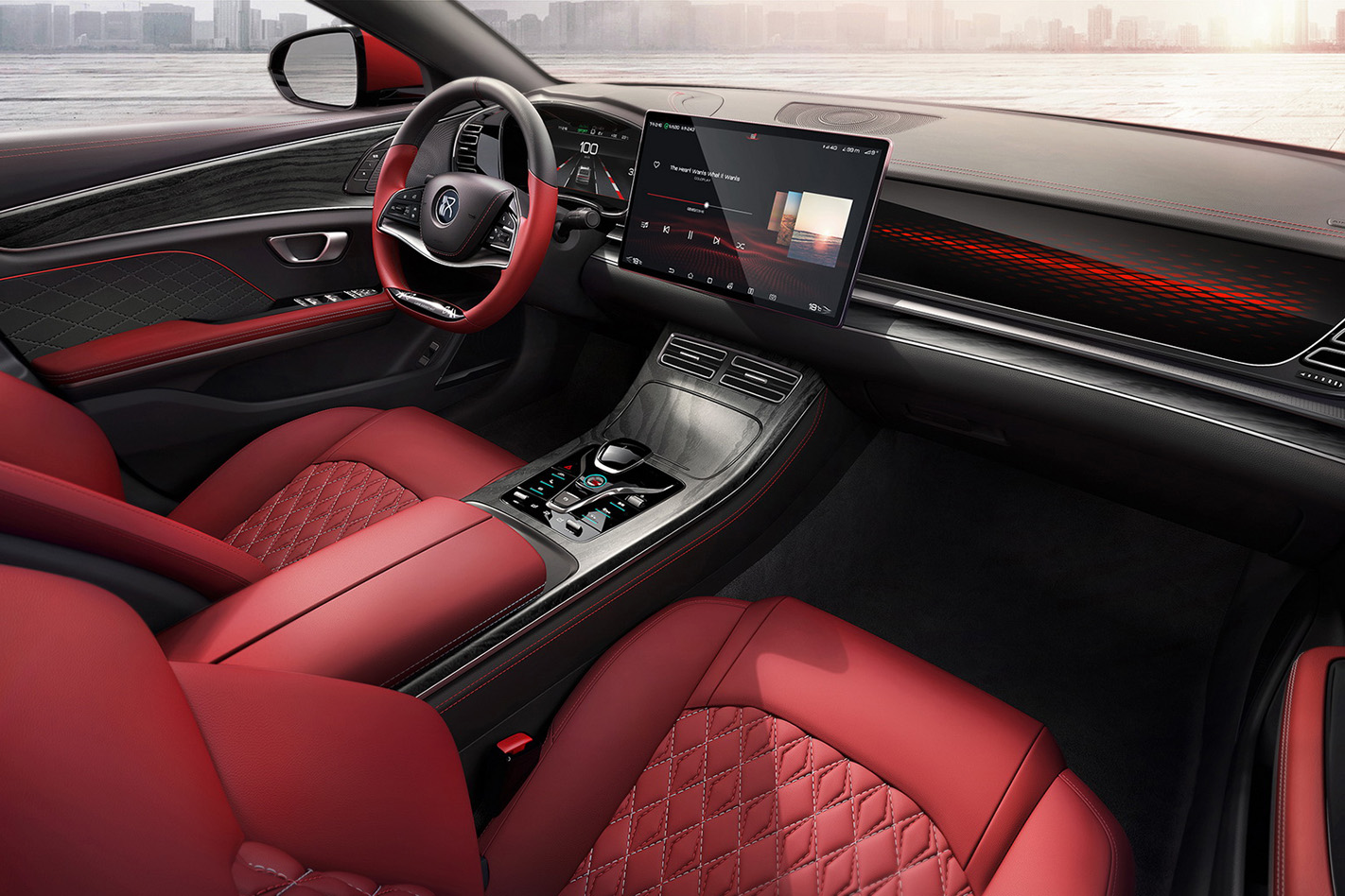 BYD Han interior trim
