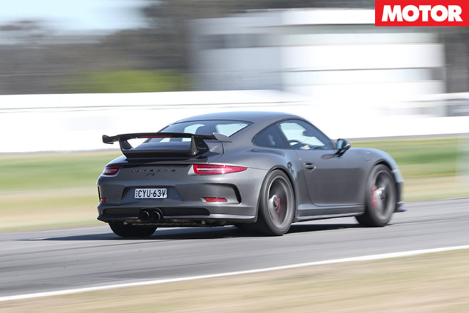 Porsche 911 GT3 rear driving