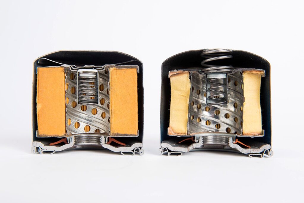 genuine and fake oil filters