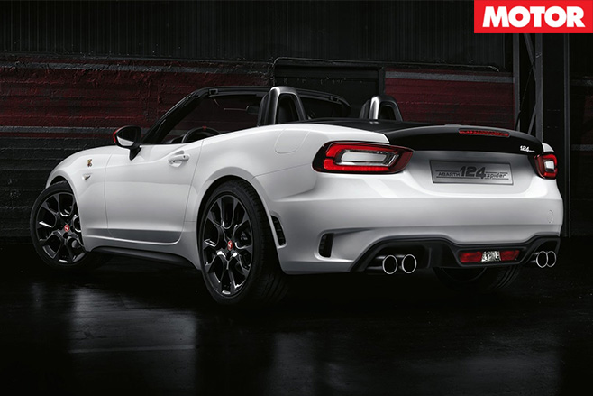 Fiat 124 Abarth Spider rear