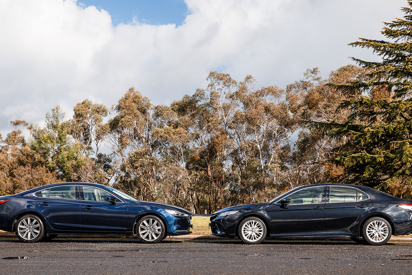 Mazda 6 GT vs Toyota Camry SL V6 twin test