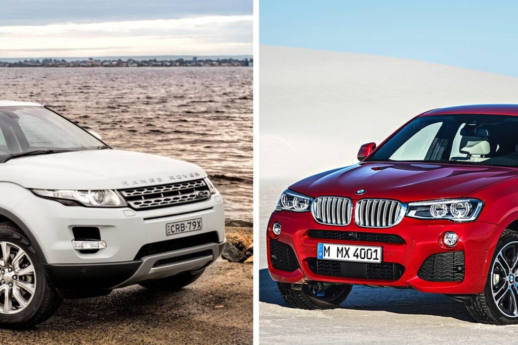 Range Rover Evoque versus BMW X4