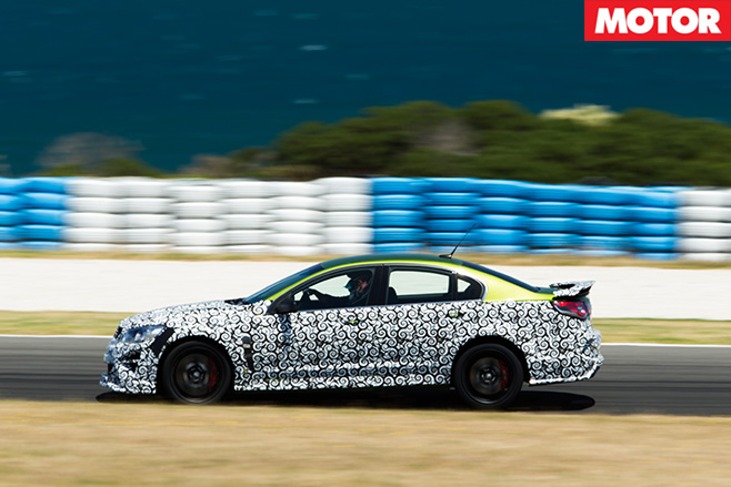 HSV GTSR W1 side driving